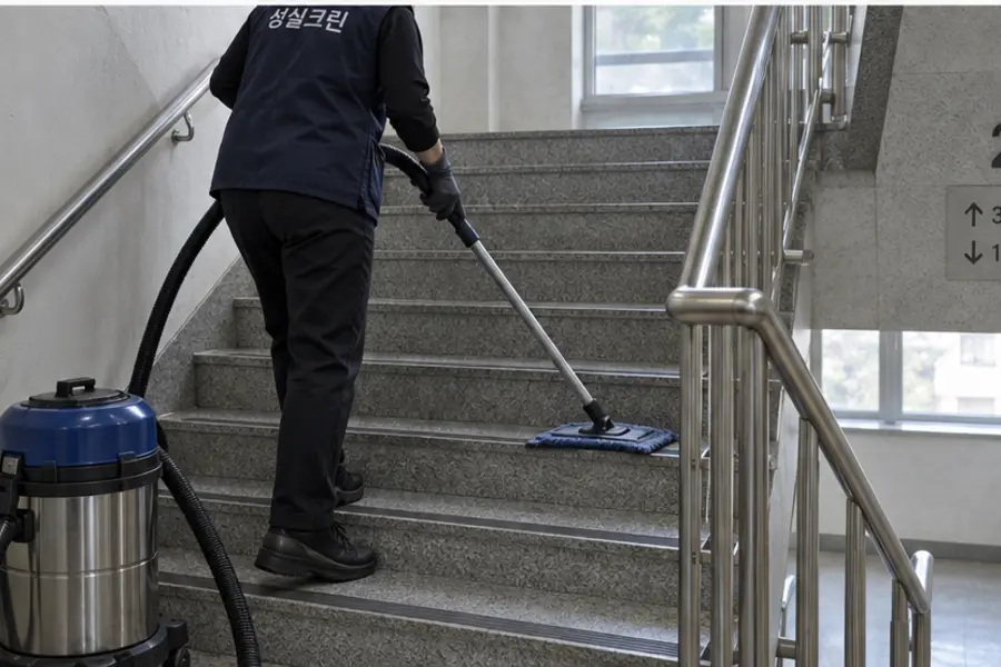 안산시 건물청소 계단·공용시설 전문장비 관리