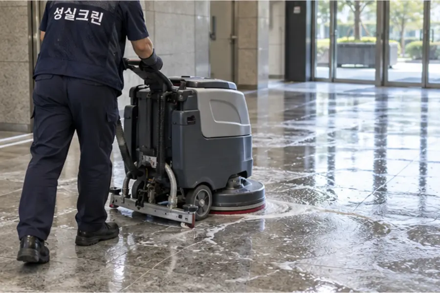 안산시 바닥청소 장비 세정·오수 회수 전문장비 관리